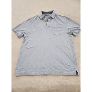 IZOD Polo Shirt Short Sleeve Pocket Logo Cotton Golf Light Blue Men's M